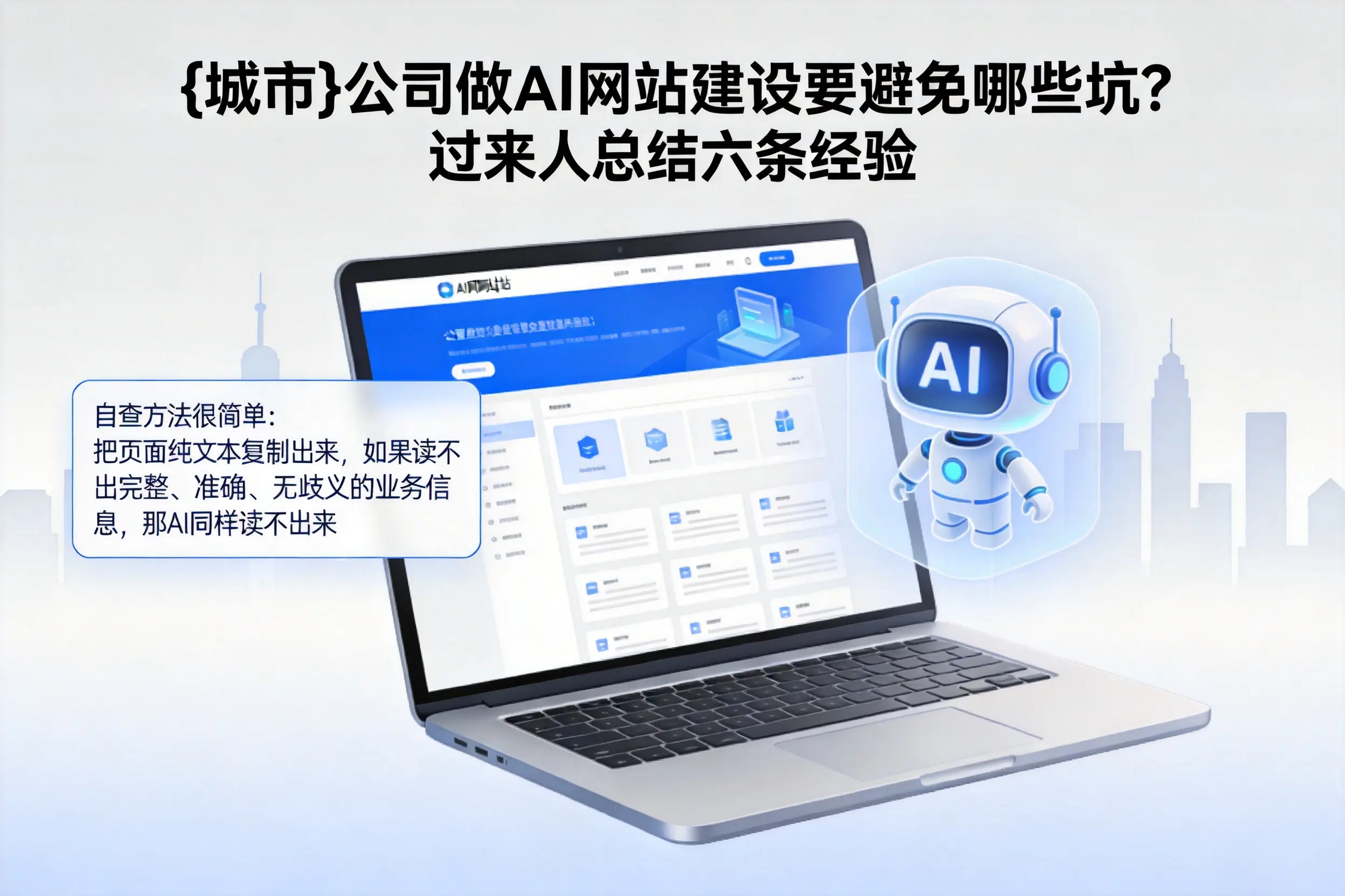 迪庆公司做AI网站建设要避免哪些坑？过来人总结六条经验