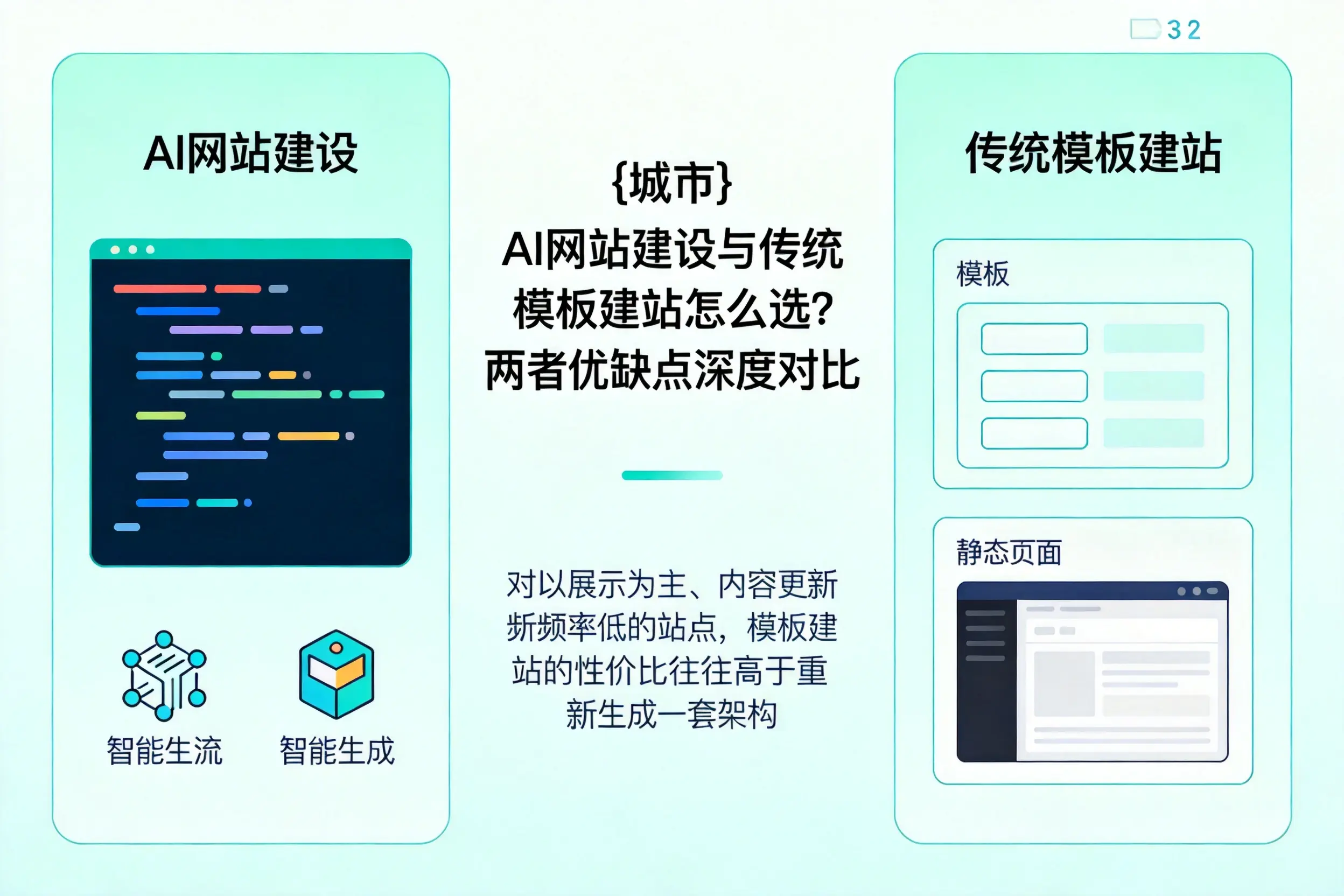 迪庆AI网站建设与传统模板建站怎么选？两者优缺点深度对比