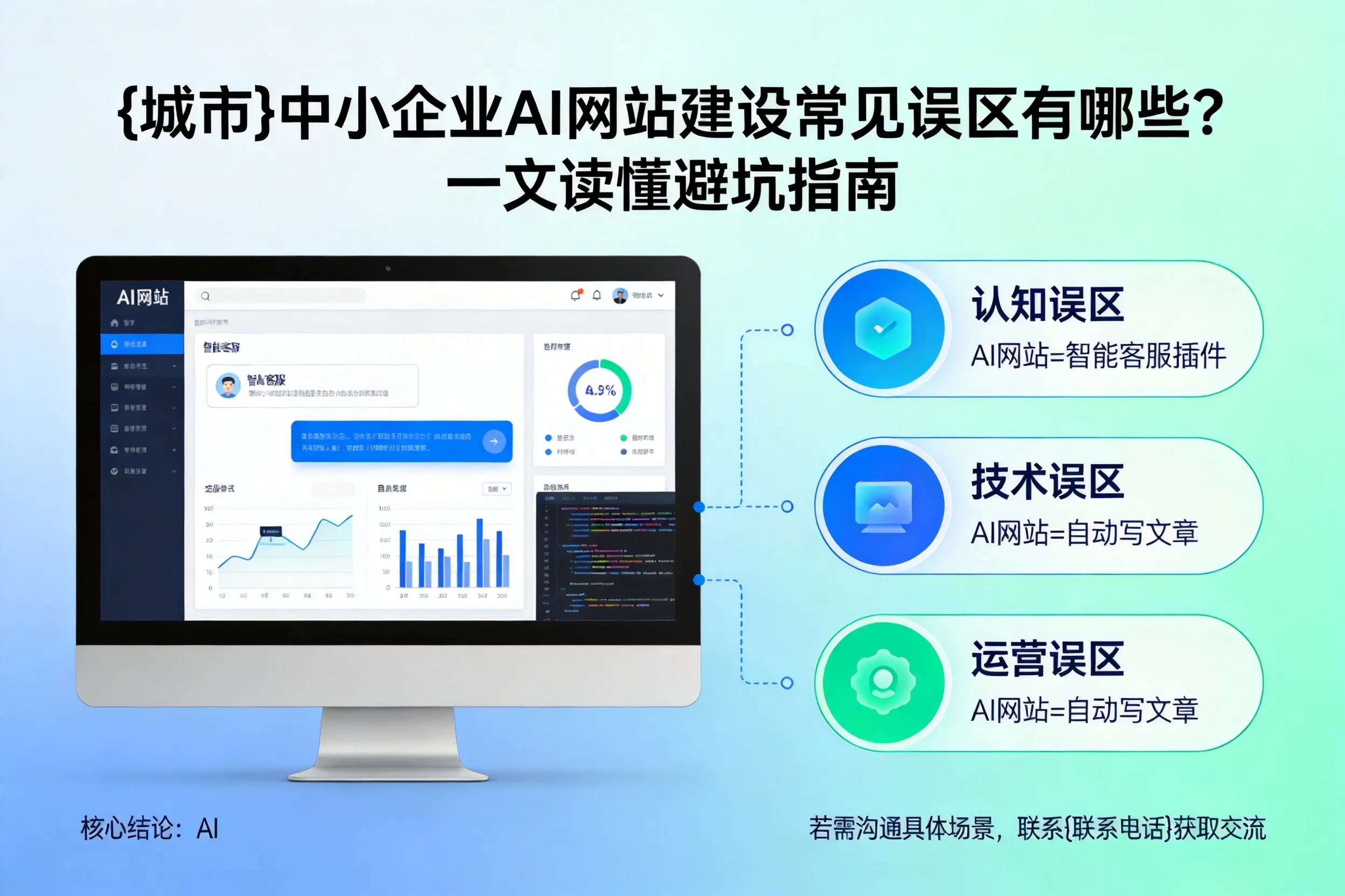 迪庆中小企业AI网站建设常见误区有哪些?一文读懂避坑指南