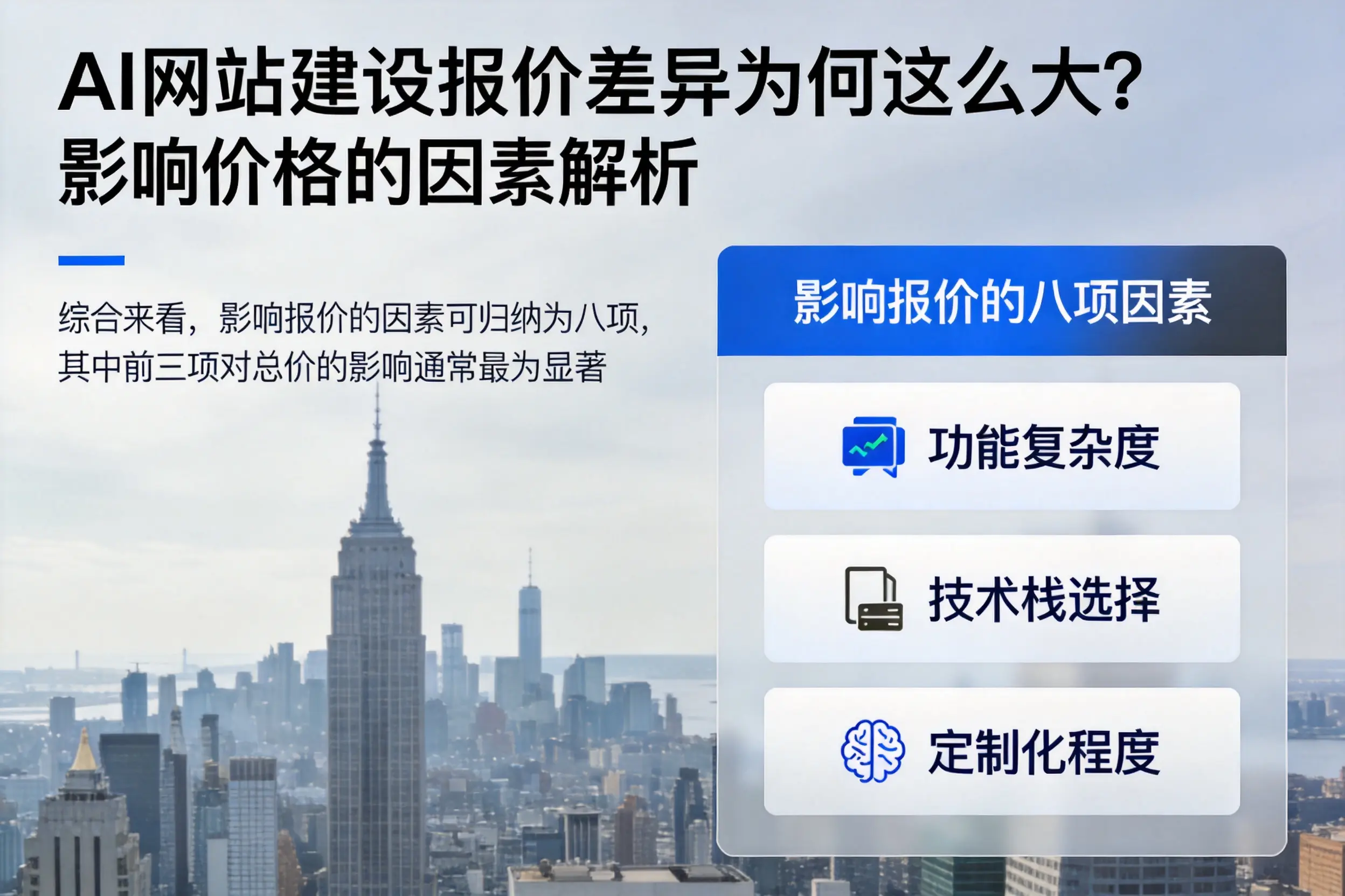 迪庆AI网站建设报价差异为何这么大?影响价格的因素解析