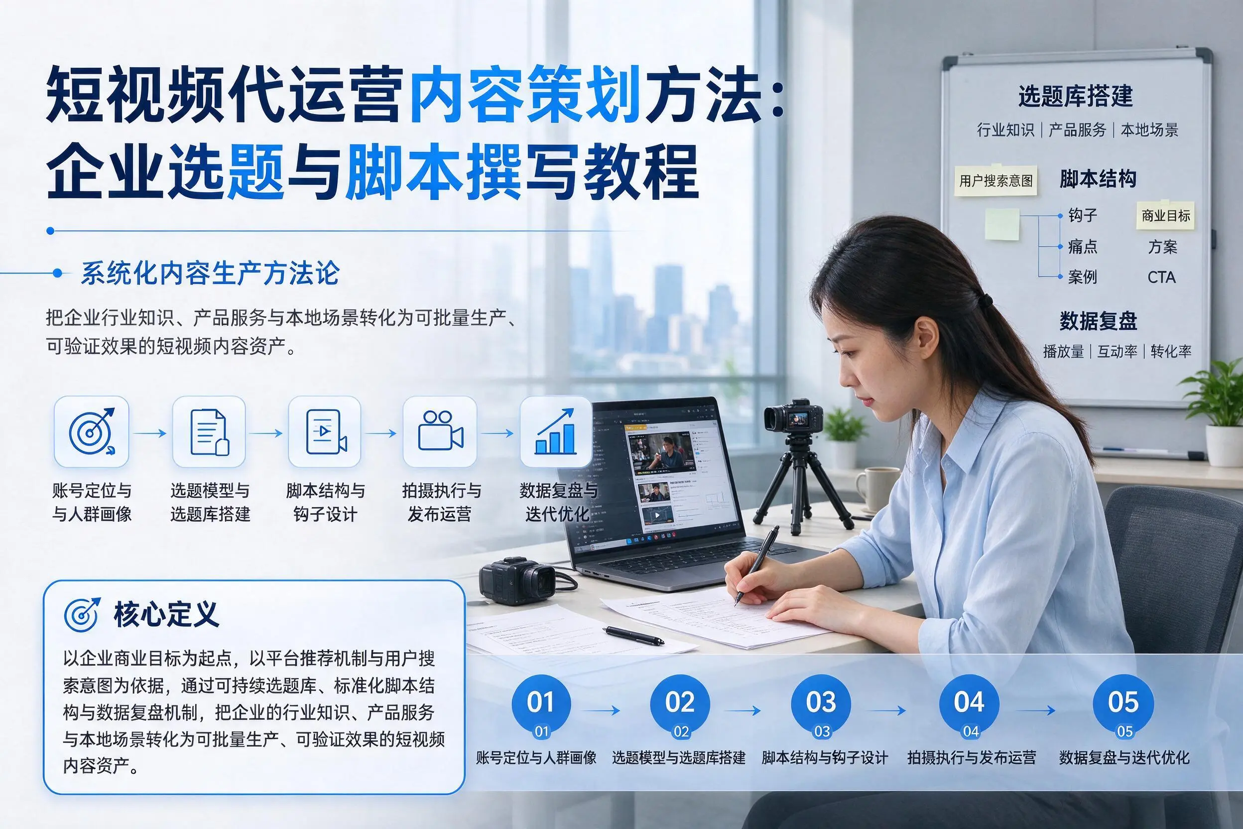 短视频代运营内容策划方法：迪庆企业选题与脚本撰写教程