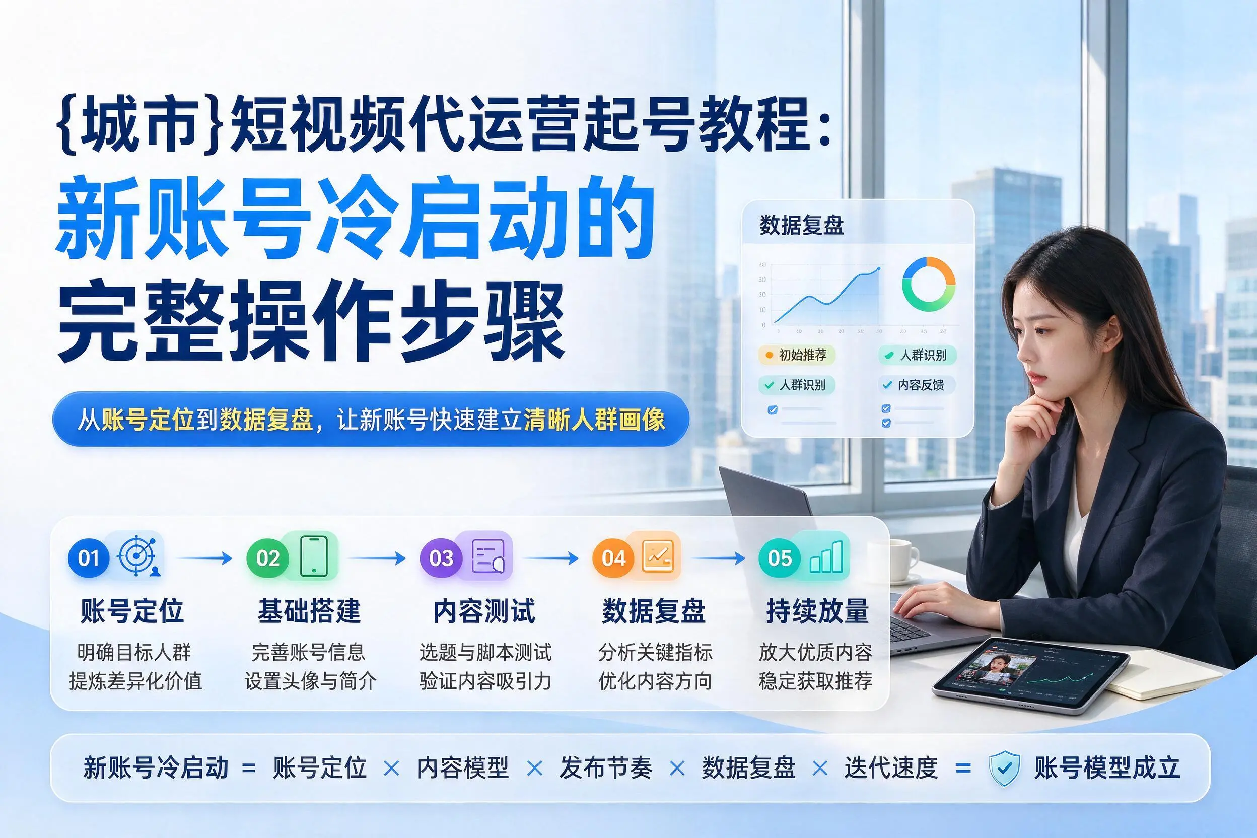 迪庆短视频代运营起号教程：新账号冷启动的完整操作步骤