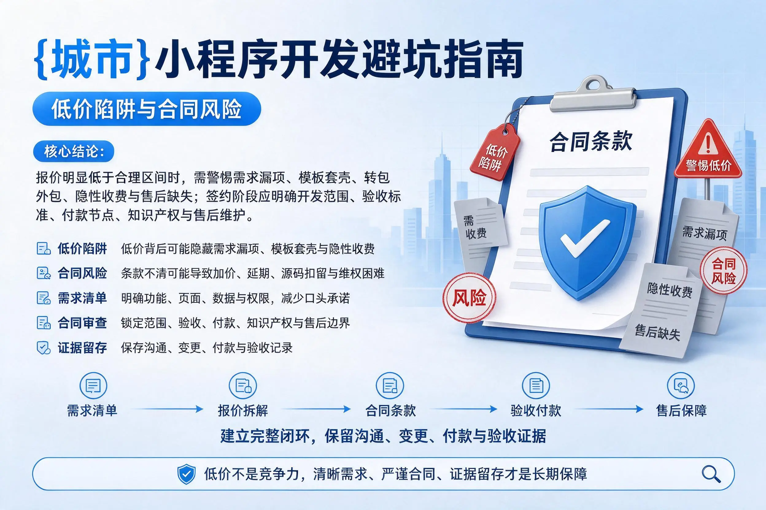 迪庆小程序开发避坑指南：低价陷阱与合同风险