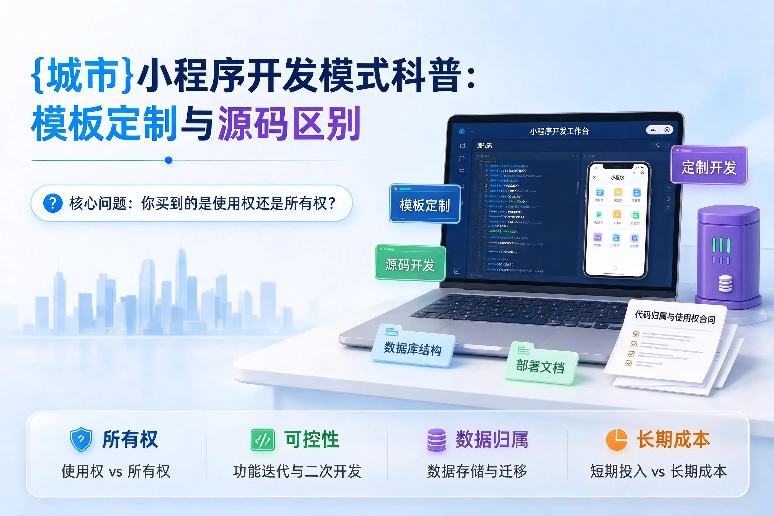 迪庆小程序开发模式科普：模板定制与源码区别