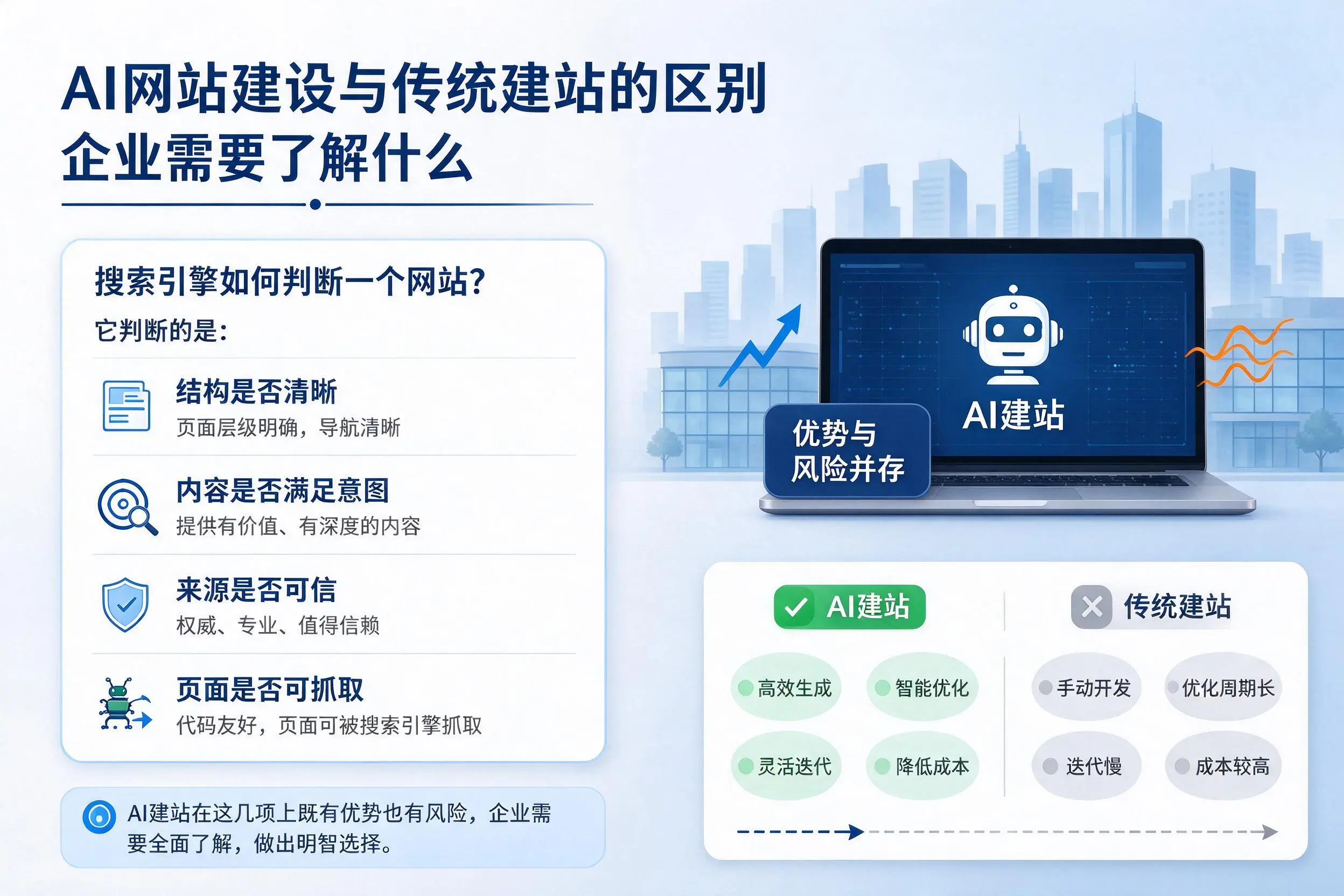 AI网站建设与传统建站的区别,迪庆企业需要了解什么