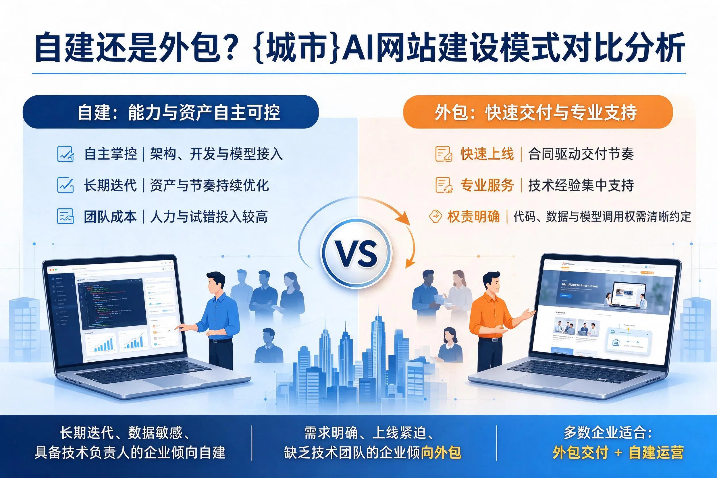 自建还是外包？迪庆AI网站建设模式对比分析