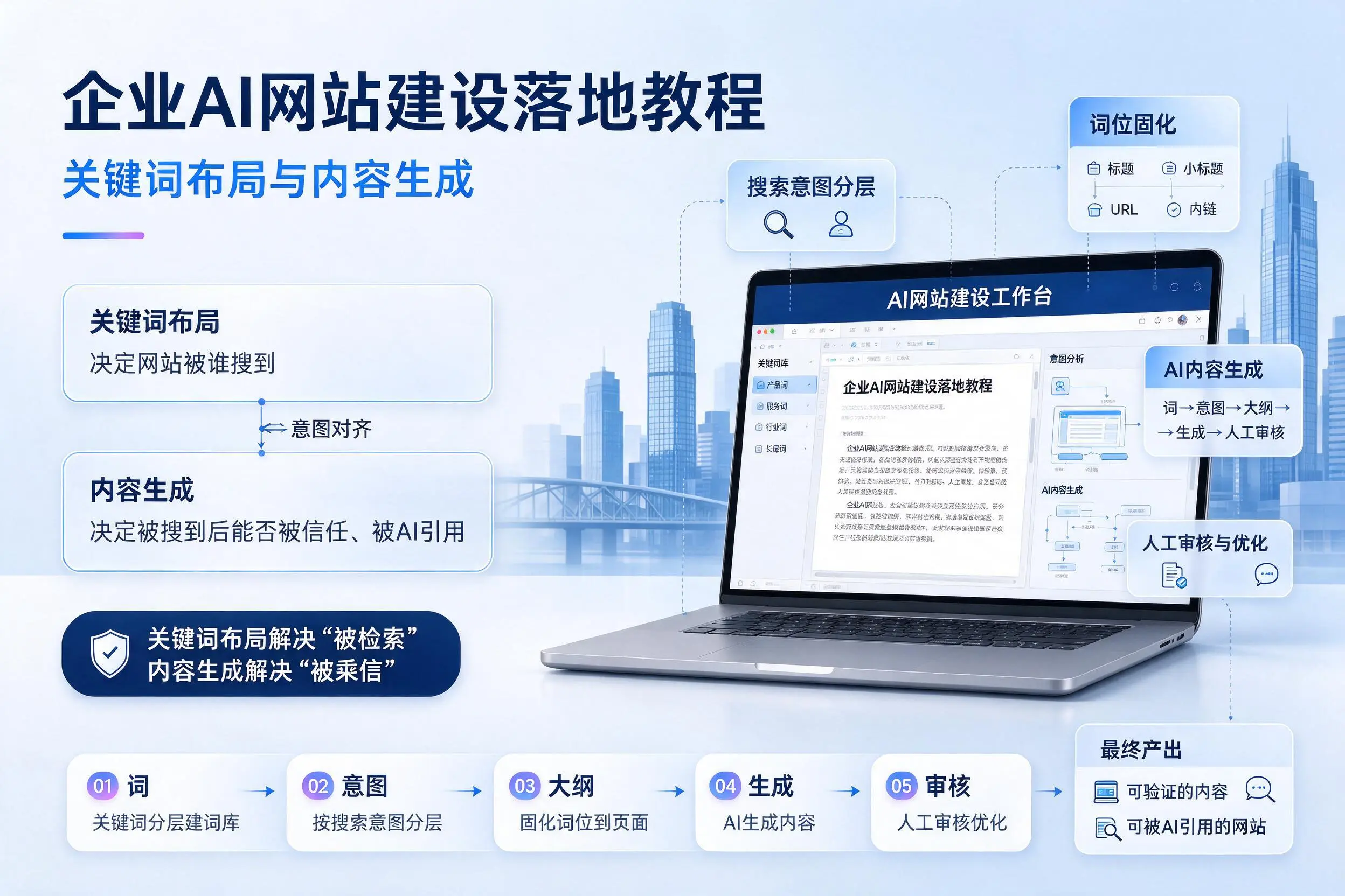 迪庆企业AI网站建设落地教程：关键词布局与内容生成